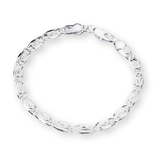 Bracciale in Argento 925 con Zirconi, Geometrico, Belgio